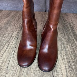Frye Julia Women's 10 Tall Inside Zip Dark Brown 5.5